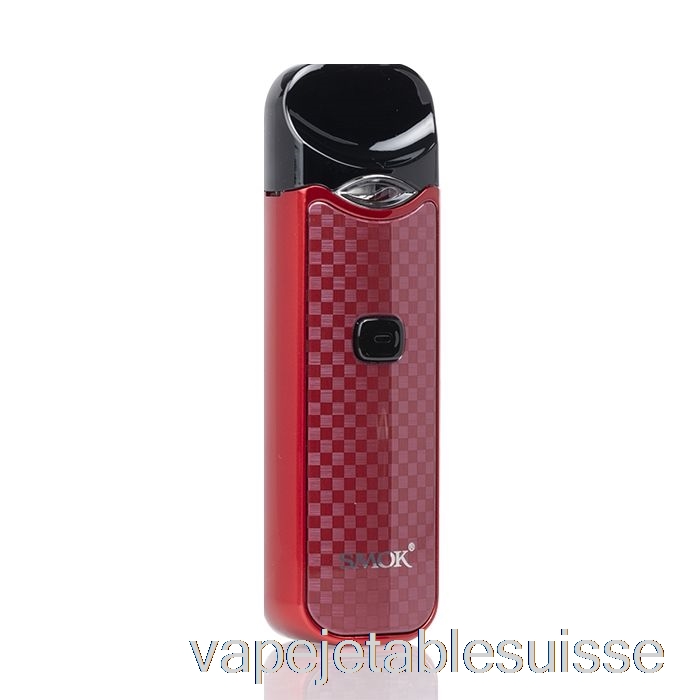 Vape Suisse Smok Nord 15w Pod Kit Fibre De Carbone Rouge